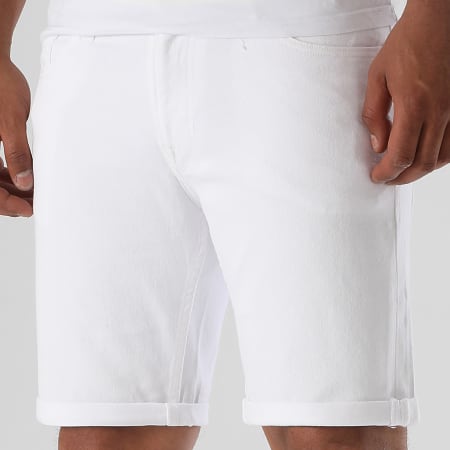 Jack And Jones - Short Jean Trick Ethan Icon Blanc