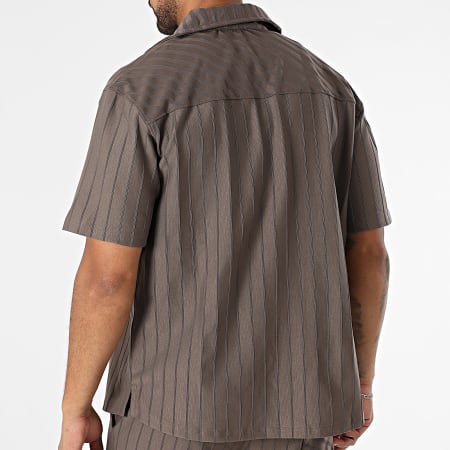 Mackten - Ensemble Chemise Manches Courtes Et Short Jogging 131 Gris Anthracite