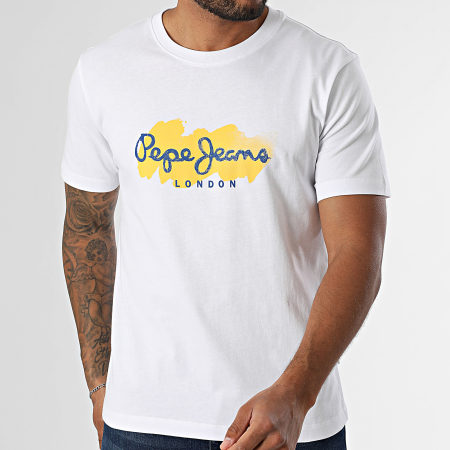 Pepe Jeans - Tee Shirt Milton PM509959 Blanc