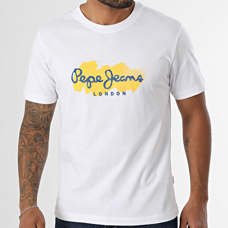 Pepe Jeans - Tee Shirt Milton PM509959 Blanc