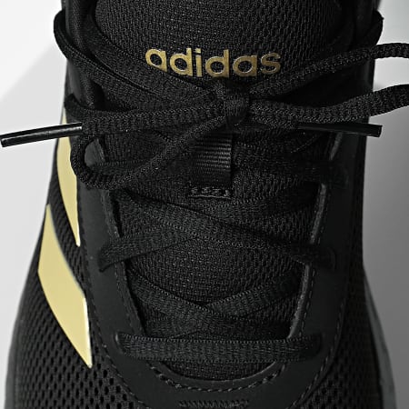 Adidas Sportswear - Baskets Cloudfoam Comfy JH6829 Core Black Gold Metallic