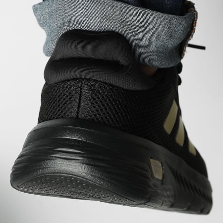 Adidas Sportswear - Baskets Cloudfoam Comfy JH6829 Core Black Gold Metallic
