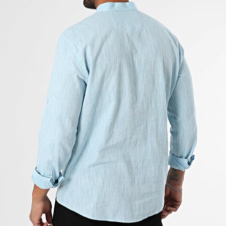 Armita - Chemise Manches Longues Regular Fit 808 Turquoise Chiné