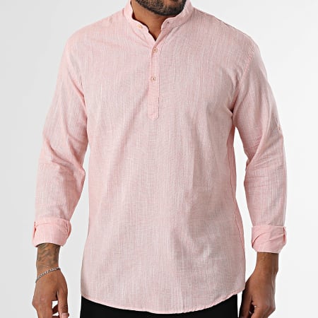 Armita - Chemise Manches Longues Regular Fit 808 Rouge Chiné