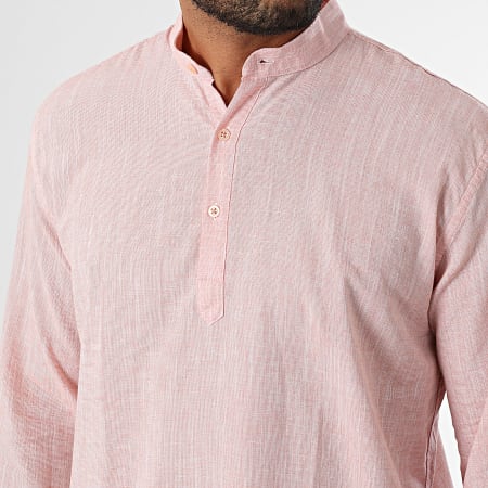 Armita - Chemise Manches Longues Regular Fit 808 Rouge Chiné