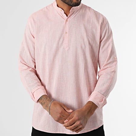 Armita - Chemise Manches Longues Regular Fit 808 Rouge Chiné