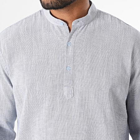 Armita - Chemise Manches Longues Regular Fit 808 Bleu Marine Chiné