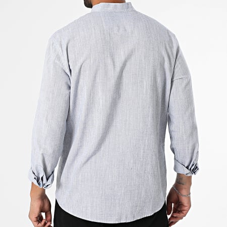 Armita - Chemise Manches Longues Regular Fit 808 Bleu Marine Chiné