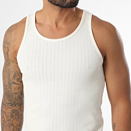 Jack And Jones - Débardeur Côtelé Acapulco Beige