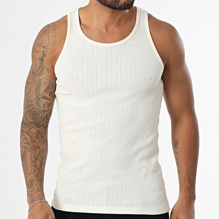 Jack And Jones - Débardeur Côtelé Acapulco Beige