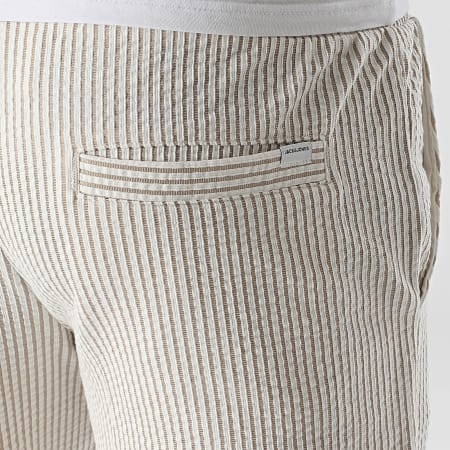 Jack And Jones - Short Jogging Jaiden May Beige Blanc