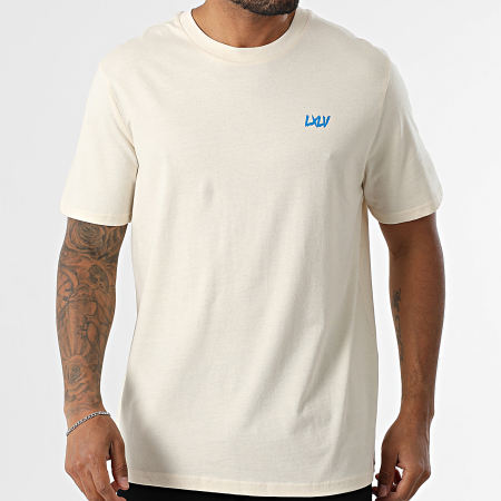 T-shirt Homme Slazenger Beige Avec Col - Taille M, Thème Marin, Occasion Très Bon État