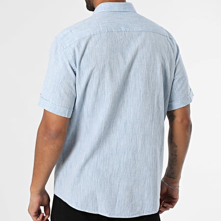 Armita - Chemise Manches Courtes Regular Fit 853 Bleu Clair Chiné
