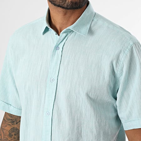 Armita - Chemise Manches Courtes Regular Fit 853 Vert Clair Chiné