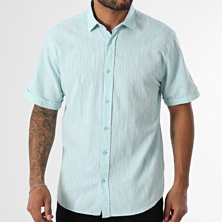 Armita - Chemise Manches Courtes Regular Fit 853 Vert Clair Chiné