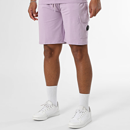 Black Industry - Ensemble Tee Shirt Oversize Et Short Jogging Lilas