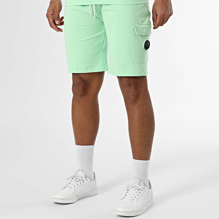 Black Industry - Ensemble Tee Shirt Oversize Et Short Jogging Vert Clair