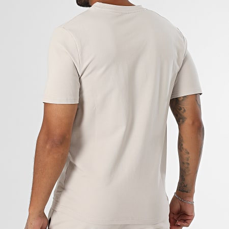Black Industry - Ensemble Tee Shirt Oversize Et Short Jogging Beige
