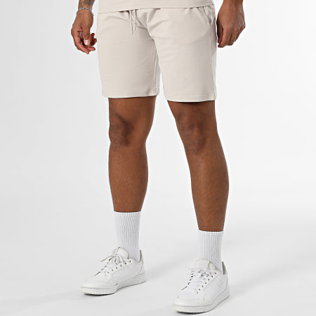Black Industry - Ensemble Tee Shirt Oversize Et Short Jogging Beige