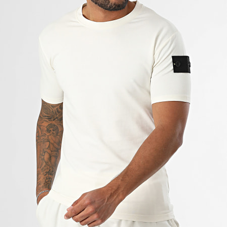Black Industry - Ensemble Tee Shirt Et Short Jogging 009 Beige Clair