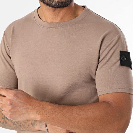 Black Industry - Ensemble Tee Shirt Et Short Jogging 009 Marron