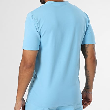 Black Industry - Ensemble Tee Shirt Oversize Et Short Jogging Bleu Clair