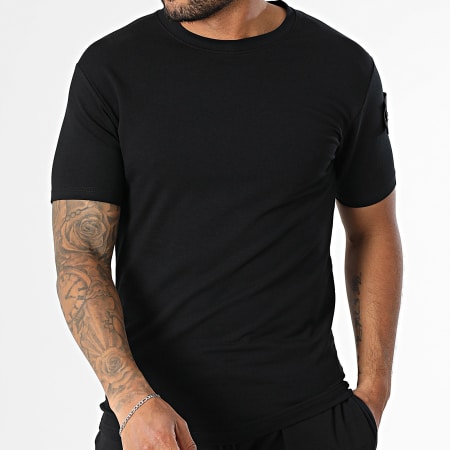 Black Industry - Ensemble Tee Shirt Et Short Jogging 009 Noir