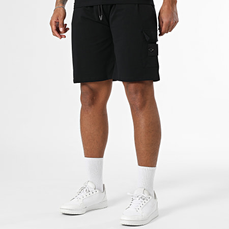 Black Industry - Ensemble Tee Shirt Et Short Jogging 009 Noir