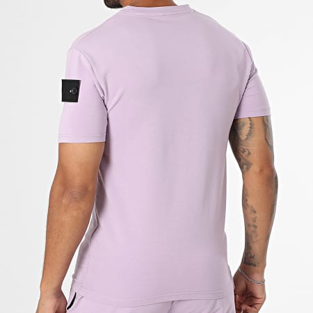 Black Industry - Ensemble Tee Shirt Et Short Jogging 009 Lilas