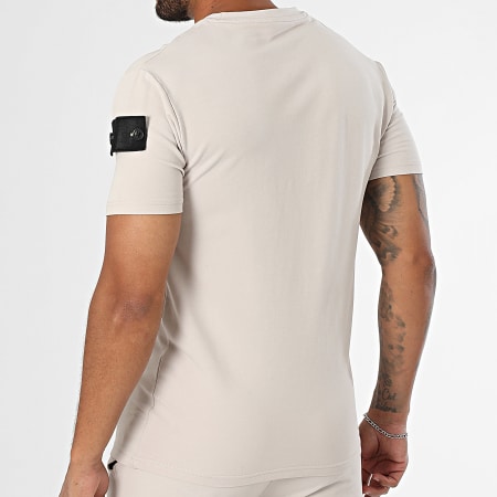 Black Industry - Ensemble Tee Shirt Et Short Jogging 009 Beige