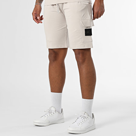 Black Industry - Ensemble Tee Shirt Et Short Jogging 009 Beige