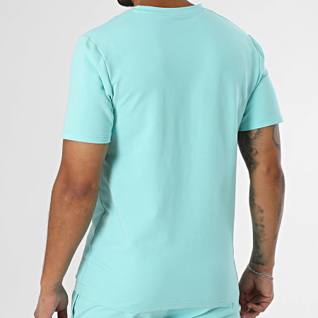 Black Industry - Ensemble Tee Shirt Oversize Et Short Jogging Turquoise
