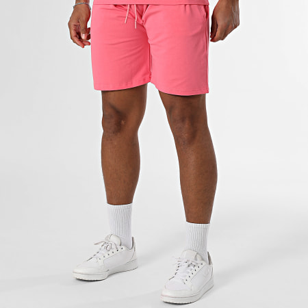 Black Industry - Ensemble Tee Shirt Oversize Et Short Jogging Rose