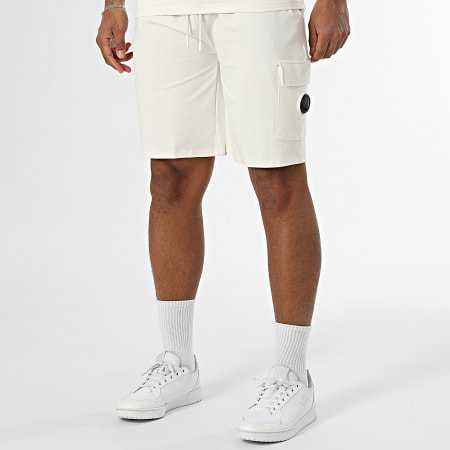 Black Industry - Ensemble Tee Shirt Oversize Et Short Jogging Beige Clair