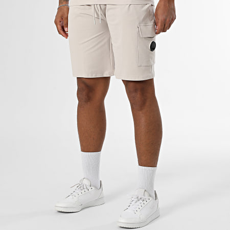 Black Industry - Ensemble Tee Shirt Oversize Et Short Jogging Beige