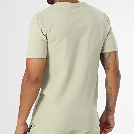 Black Industry - Ensemble Tee Shirt Oversize Et Short Jogging Vert Kaki Clair