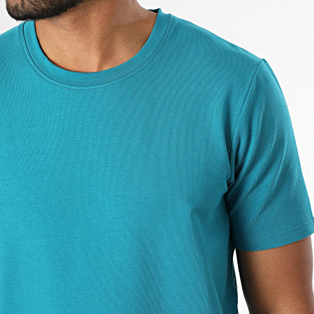 Black Industry - Ensemble Tee Shirt Oversize Et Short Jogging Bleu Pétrole