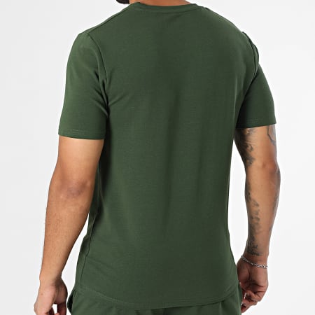Black Industry - Ensemble Tee Shirt Oversize Et Short Jogging Vert Kaki