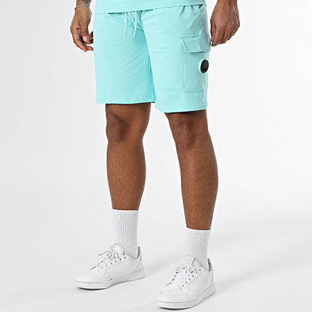 Black Industry - Ensemble Tee Shirt Oversize Et Short Jogging Turquoise