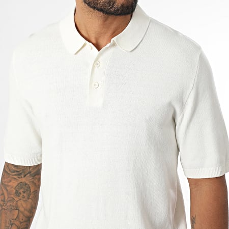 JJ Rebel - Polo Manches Courtes Callum Beige Clair