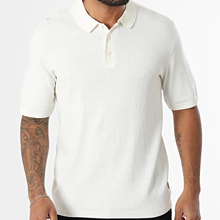 JJ Rebel - Polo Manches Courtes Callum Beige Clair