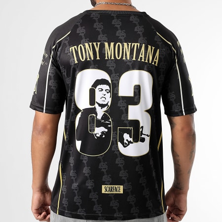 Scarface - Maillot Jersey World Is Yours Noir Doré