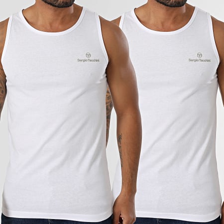 Sergio Tacchini - Lot De 2 Débardeurs 39494236 Blanc