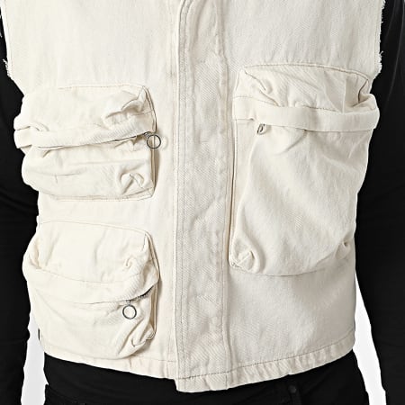 Uniplay - Gilet Jean Sans Manches 69A Beige Clair