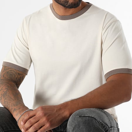 LBO - Tee Shirt Cuello Redondo 3812 Beige Marrón