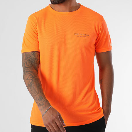 Teddy Yacht Club - Tech Atelier Paris Orange Black Jersey and Jogging Shorts Set