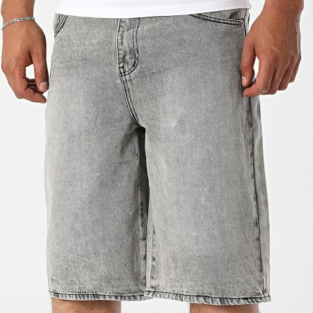 Uniplay - Baggy Fit Jean Shorts 388 Grey