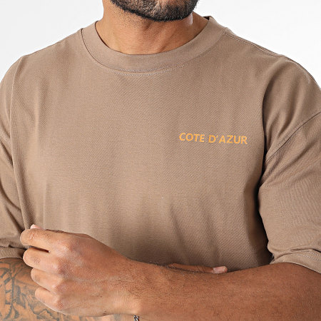 Classic Series - Tee Shirt Oversize Côte D'Azur 024 Marron