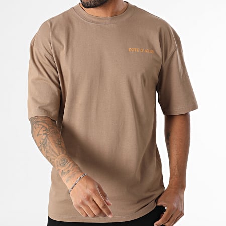Classic Series - Tee Shirt Oversize Côte D'Azur 024 Marron