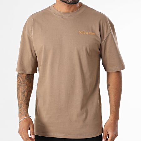 Classic Series - Tee Shirt Oversize Côte D'Azur 024 Marron